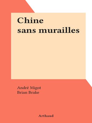 cover image of Chine sans murailles